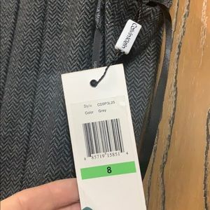 Grey Herringbone Dress